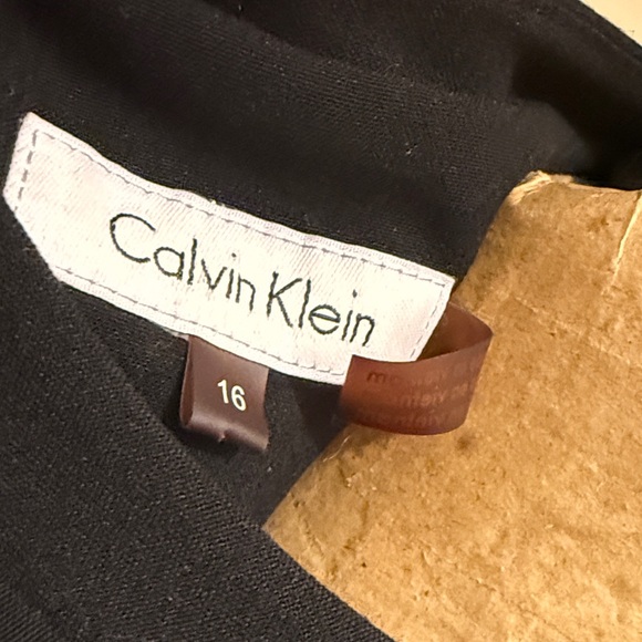 Calvin Klein Black Jacket with Gold Zipper Accents - Picture 2 of 8